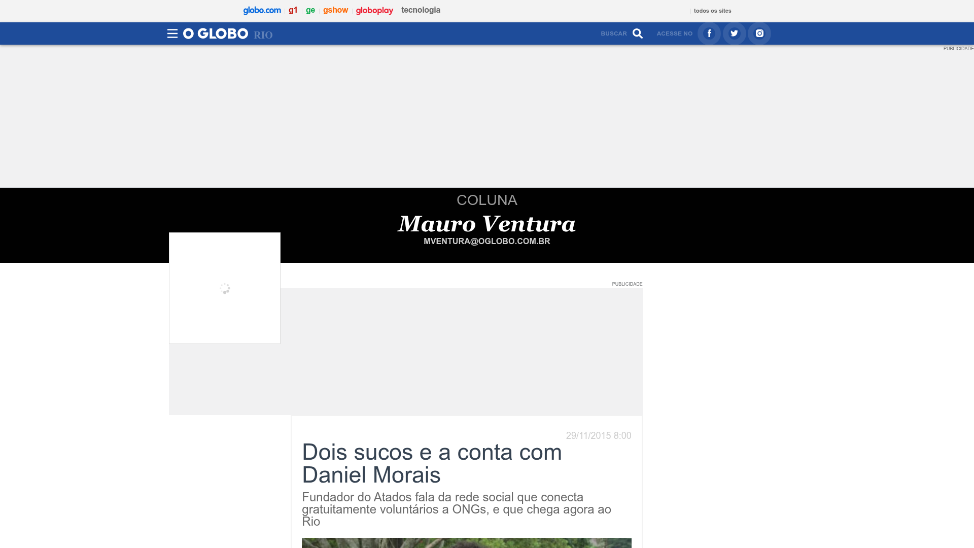 Dois sucos e a conta com Daniel Morais