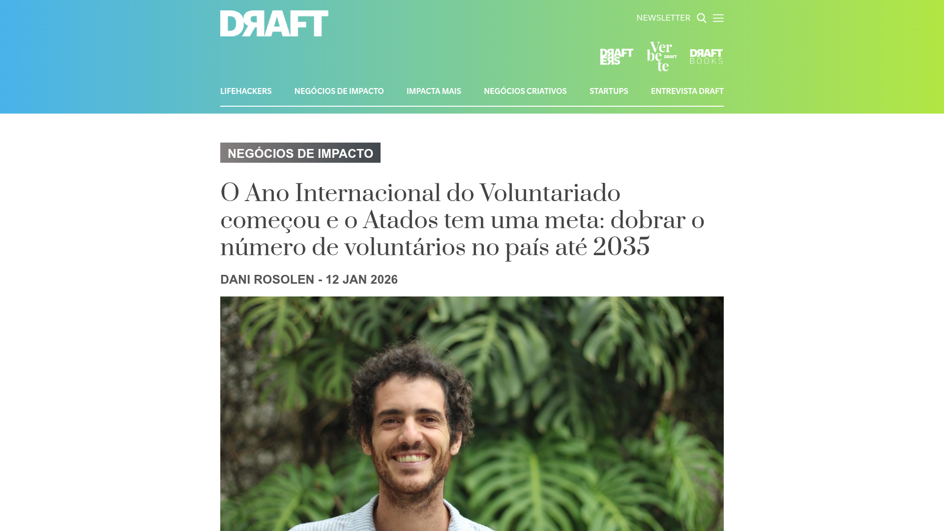O Atados quer dobrar o número de voluntários no país até 2035